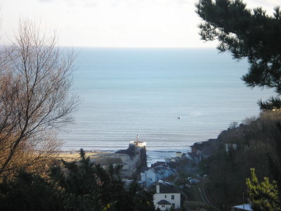 1st January 2010 view of the Banjo Pier from the Downs