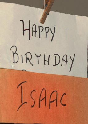 Isaac's double digit birthday