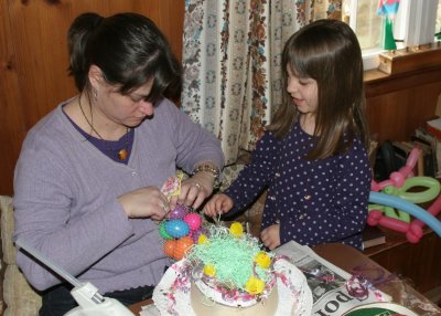 adding the eggs