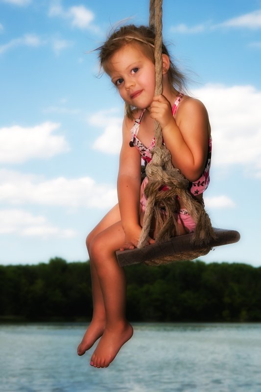 Cait on swing 4th July