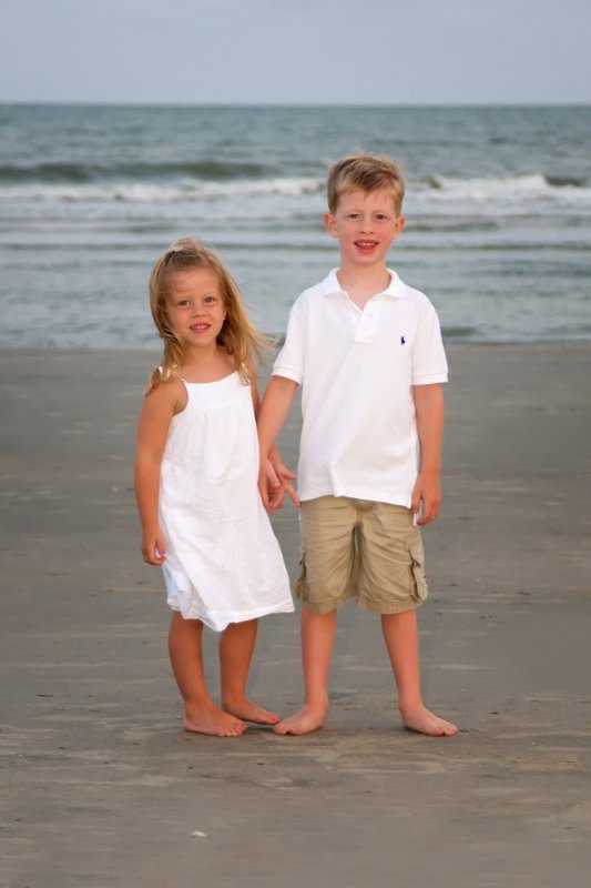 Holding hands on beach