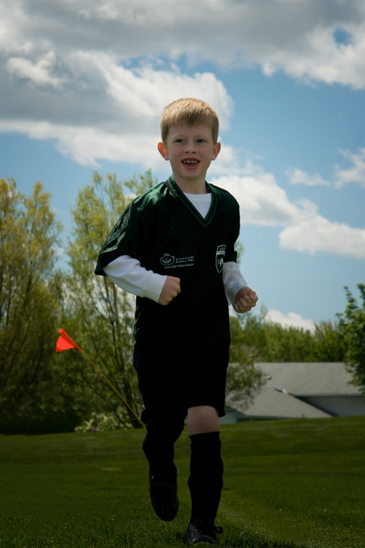 Ryan at soccer practice (2010)