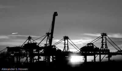 Port Botany container terminal cranes