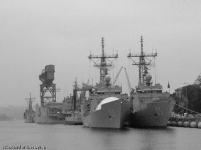 Warships at Garden Island