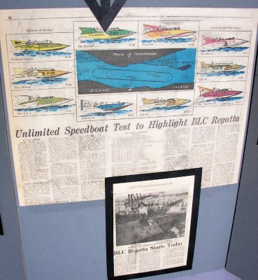 Displays promoting the Buffalo Launch Club's Annual Niagara River Regatta - September 1958