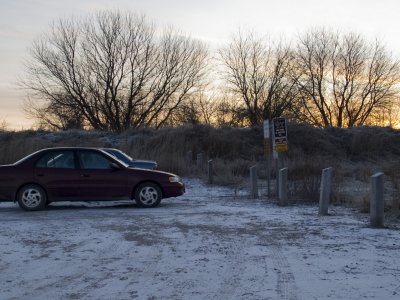 Skunk River Flats in the cold