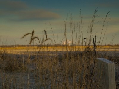 Skunk River Flats in the cold