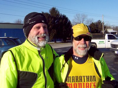 Starting the last 4.6 miles with John Grizzle