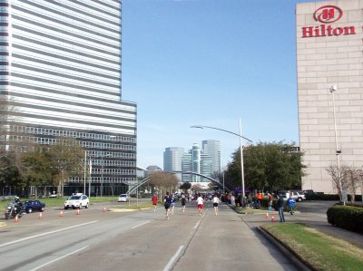 On Post Oak Blvd at about 16.3 miles