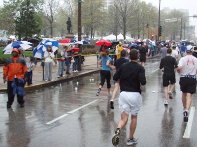 Nearing the turn onto Market St at 6 miles