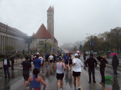 Approaching Union Station on Market St.
