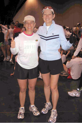 JoLee and Cathie ready to race!