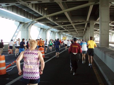 Lower deck of the Verrazano Narrows Bridge