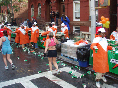 Water station on Lafayette Avenue