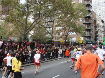 Spectators along 1st Avenue