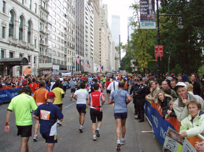 South end of Central Park - 25.5 miles