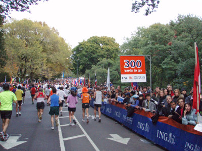 Central Park - 300 yards to go!