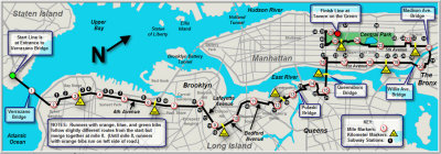 Map of NYC Marathon Course