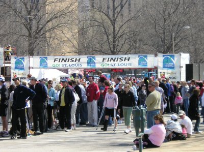 View of the finish line