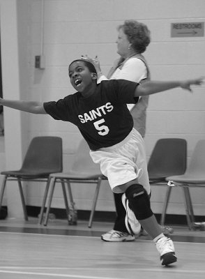 3rd and 4th grade Boys Green Team Game - 01/16/10