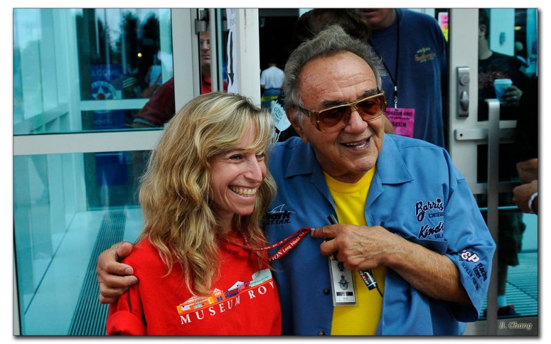 George and the fine lady who always remembered my yellow shirt!