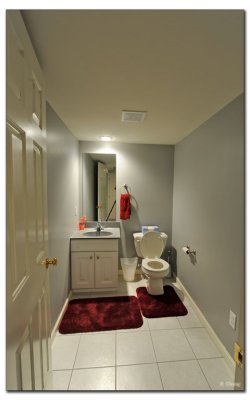 Large basement bathroom
