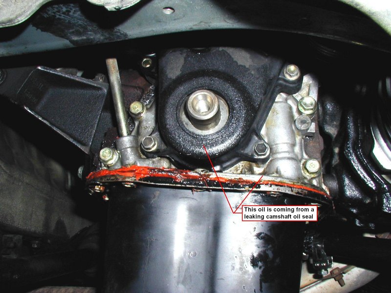 oil leak from camshaft seals