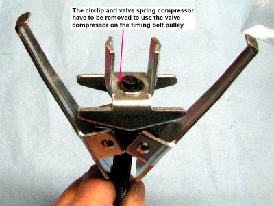 Converting a valve spring compressor