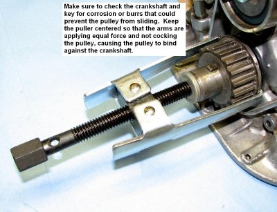 timing belt pulley puller