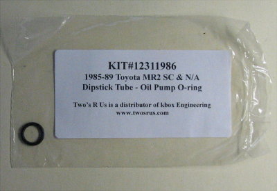 Kbox dipstick tube oil o-ring