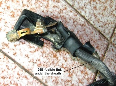 starter 5 - battery clamp and cable