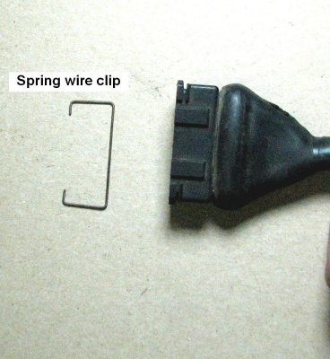Spring wire clip