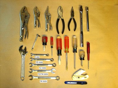 Tool bag 1 - standard hand tools