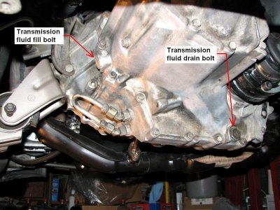 transmission fill and drain bolt