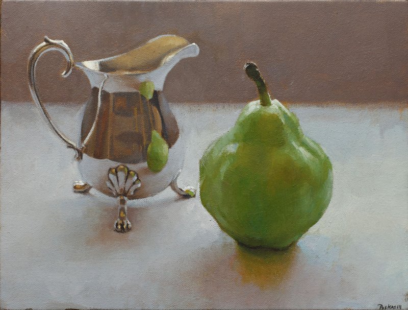 6. Pear and Silver Creamer 8 x 11, sold via H&A, to a collector/friend in NYC