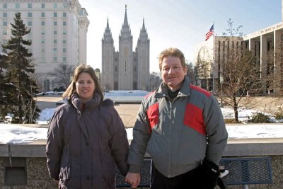 Tim &Cindy at Temple Square