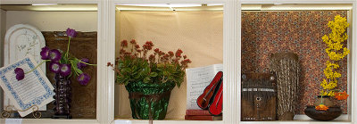 Window flower arrangements