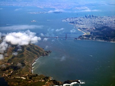 Golden Gate from the air