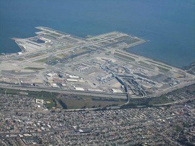 San Francisco airport from the air