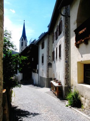 the village of Guarda, Switzerland