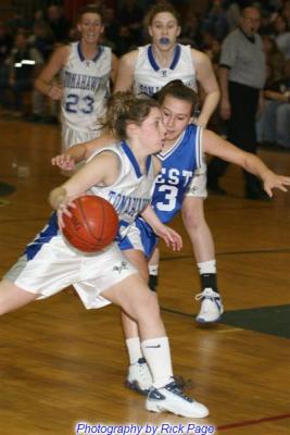 MHS Varsity Girls Basketball vs Manchester West 1/27/06