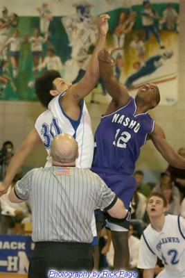 MHS Varsity Boys Basketball vs Nashua South 2/21/06