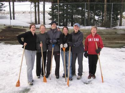 the Bent Pennies, broomball-style!!