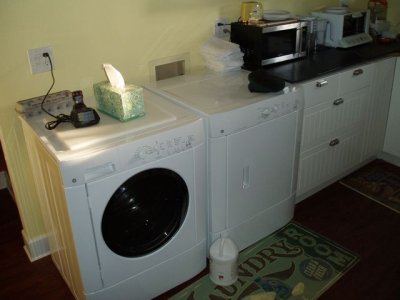 washer and dryer upstairs