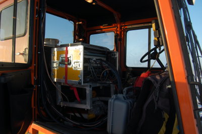 electronics in the Sno-cat