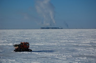 Sno-cat on Prudhoe Bay