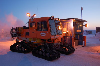 Fueling the Sno-cat