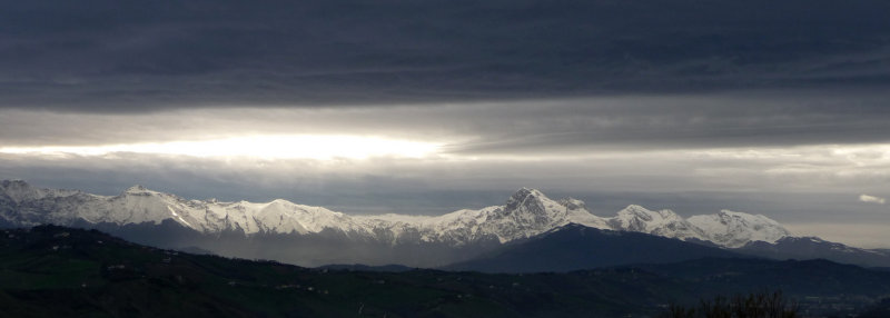 Gran Sasso from Teramo (nord-east)
