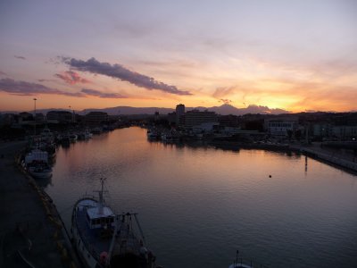 Sunset from new Sea Bridge - Pescara