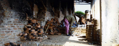 Pottery factory